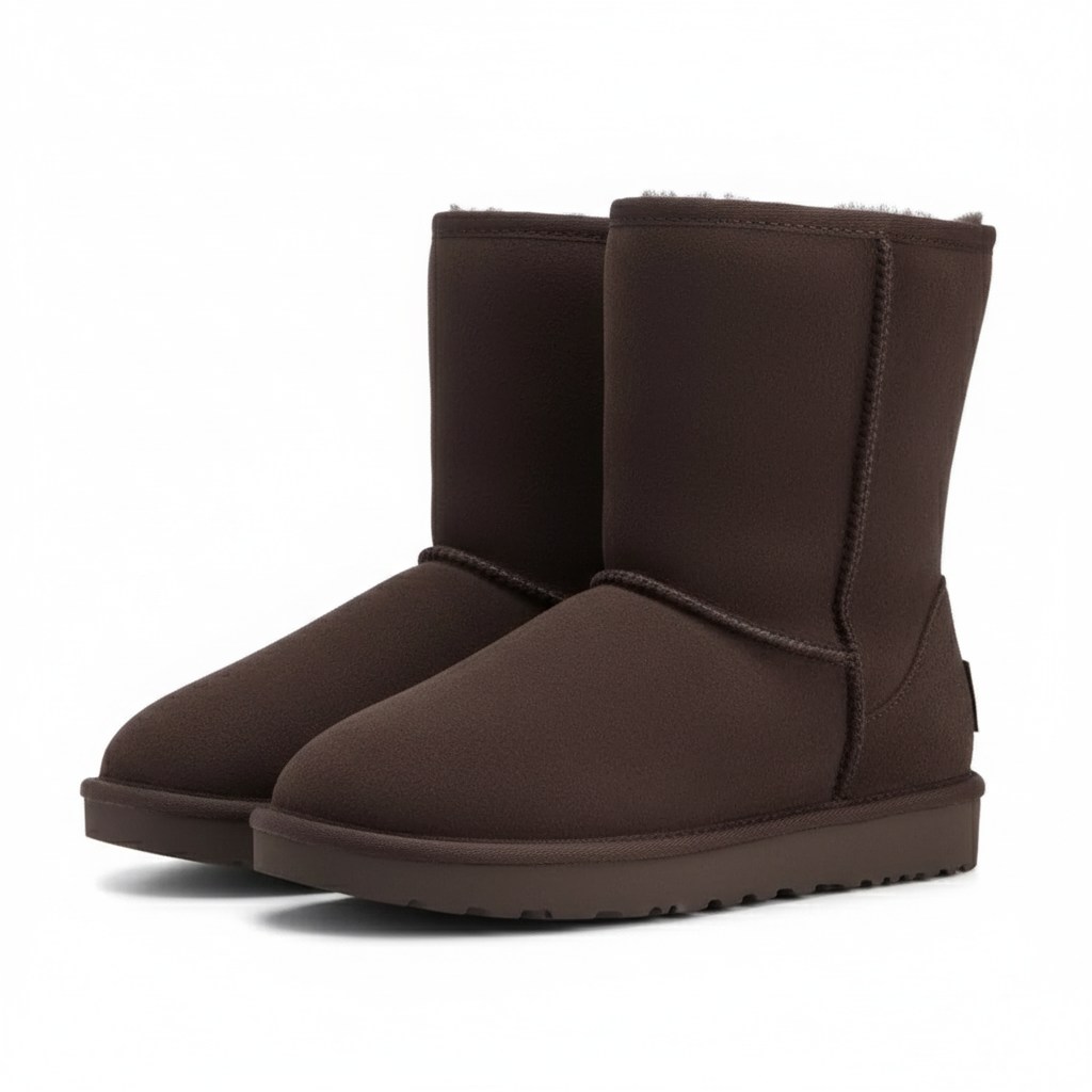 Wool Fur Leather Boots