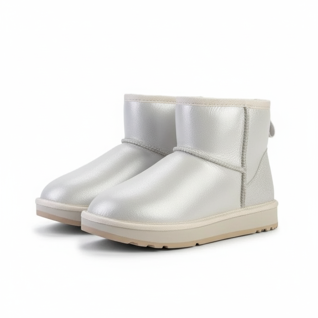 Leather Ankle Snow Boots