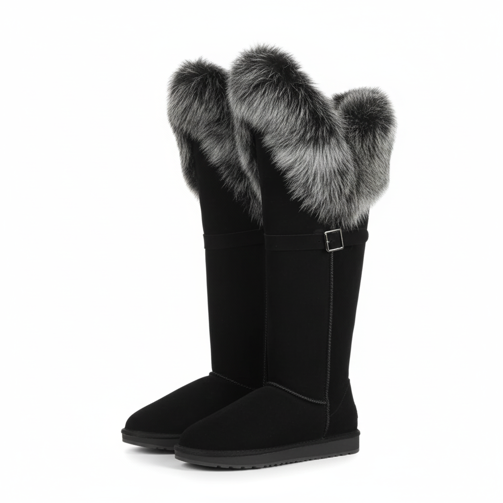Long Furry Winter Boots