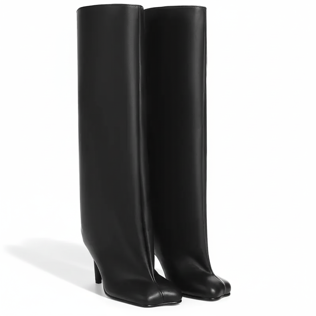 Tall Heeled Long Fashion Style Boots