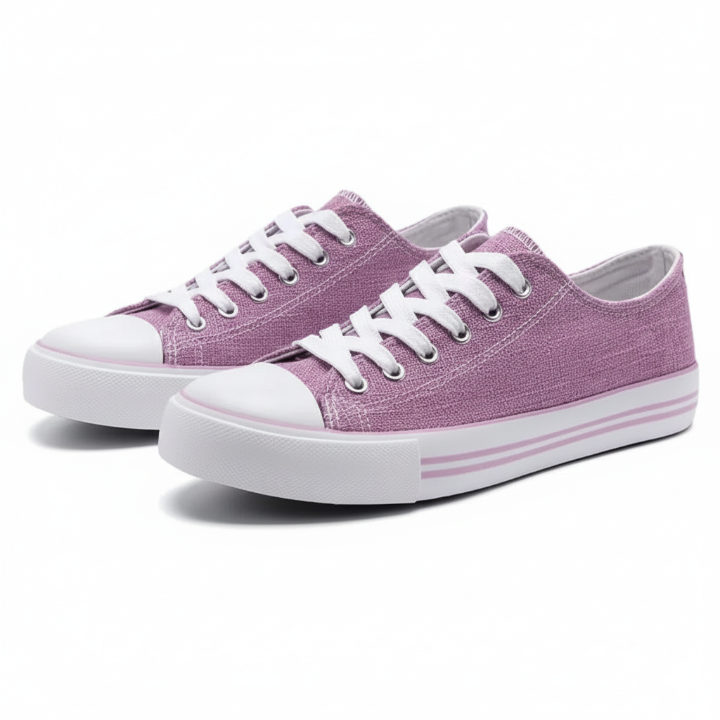 Canvas Lace Up Sneakers