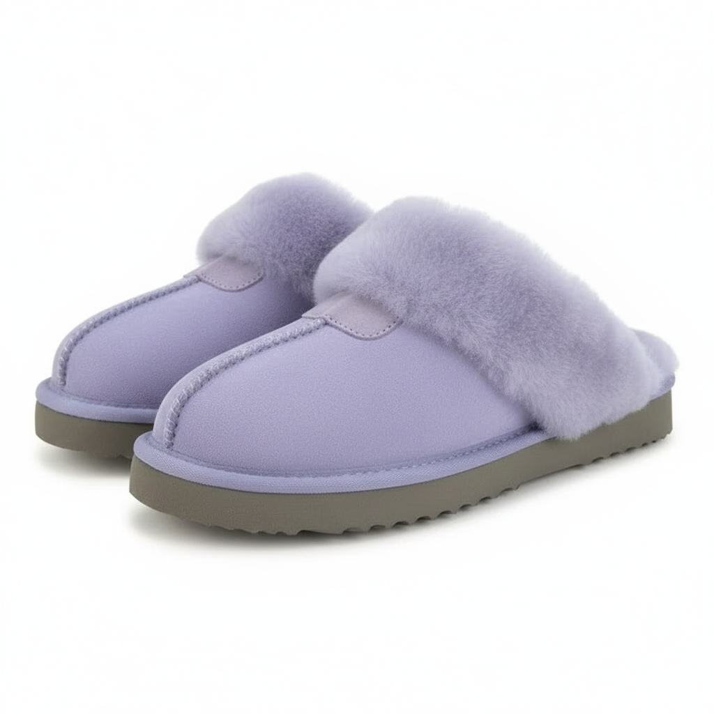 Natural Wool Winter Slippers