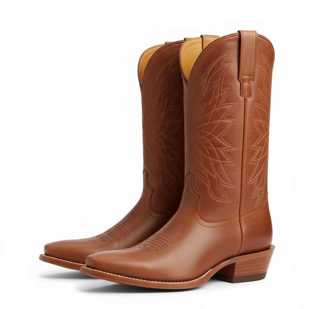 The Annie Two Tone Suede Cowgirl Boot