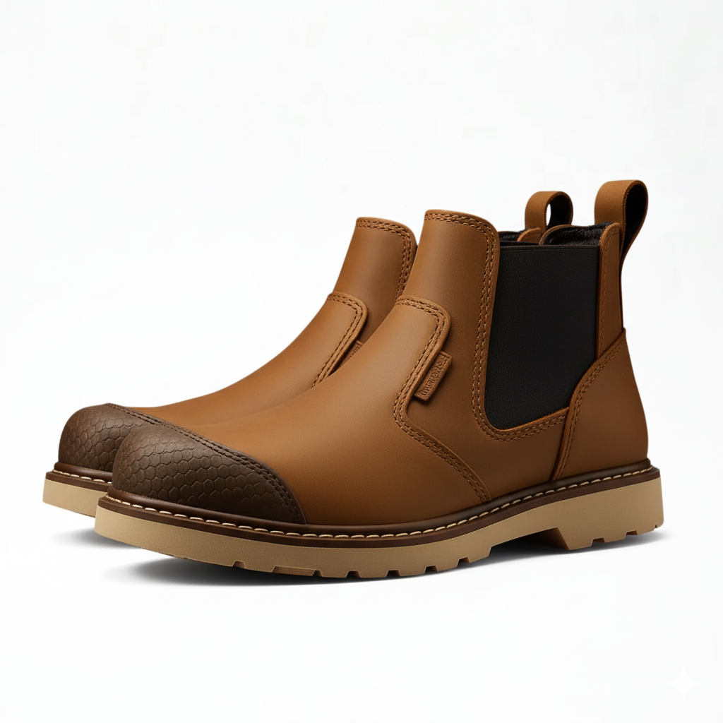 The Ohman Soft Toe Chelsea Hiking Boots For All Terrain Wear