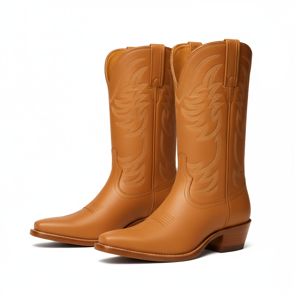 The Annie Cowgirl Boot With Embroidered Shaft