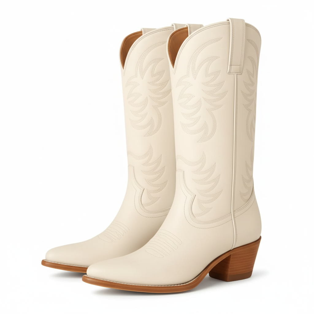 The Annie Embroidered Cowgirl Boots