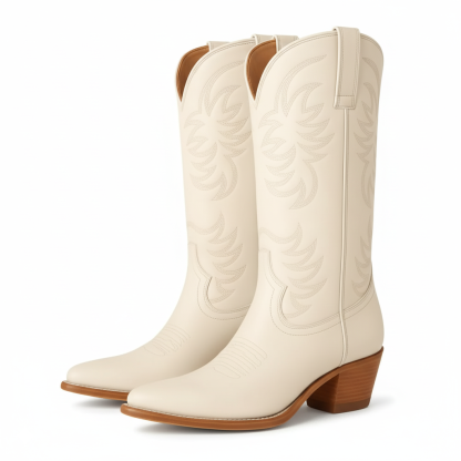 The Annie Embroidered Cowgirl Boots