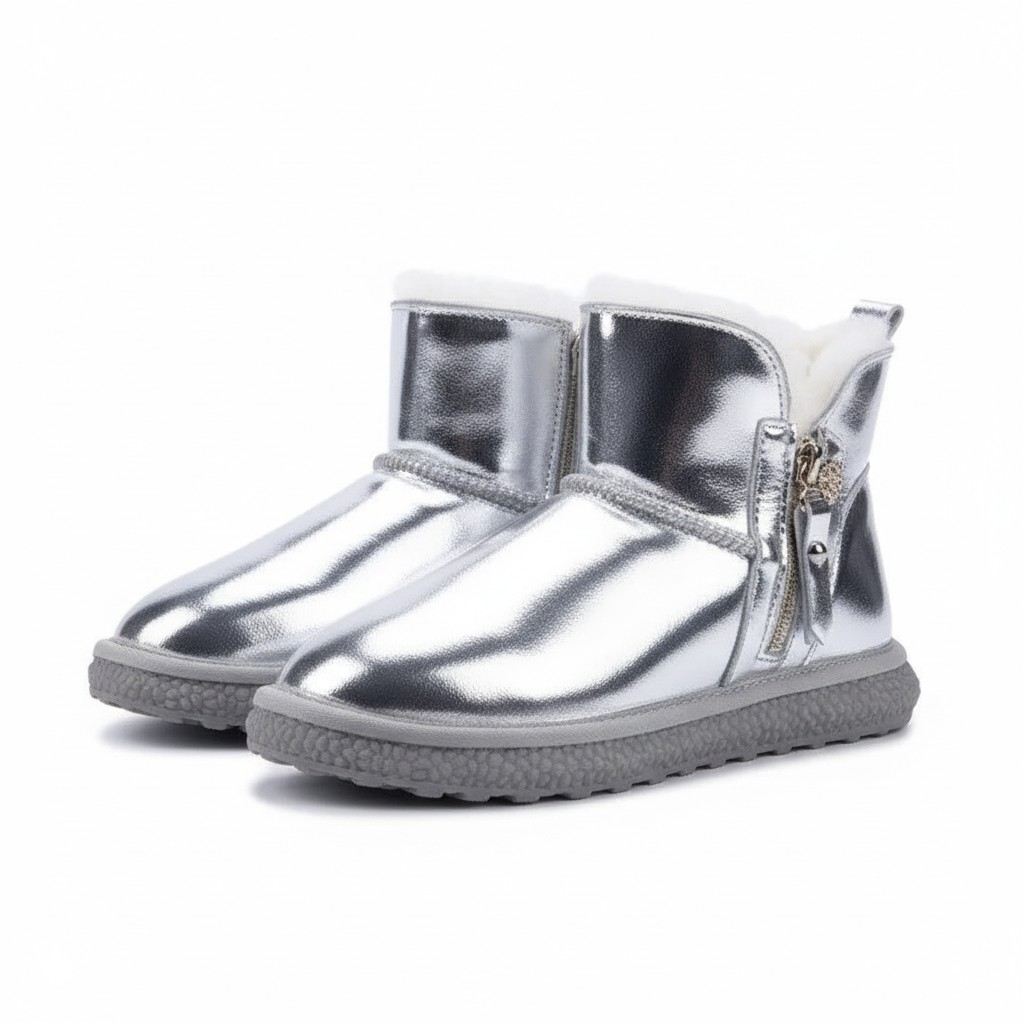 Natural Fur Leather Boots