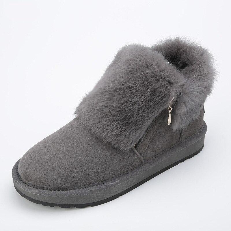 Plush Lined Design Short Ankle Warm Shoes For Everyday-The Boston Boots