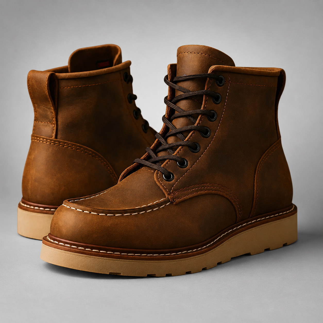 Marin Unlined Casual Leather Ankle Boots