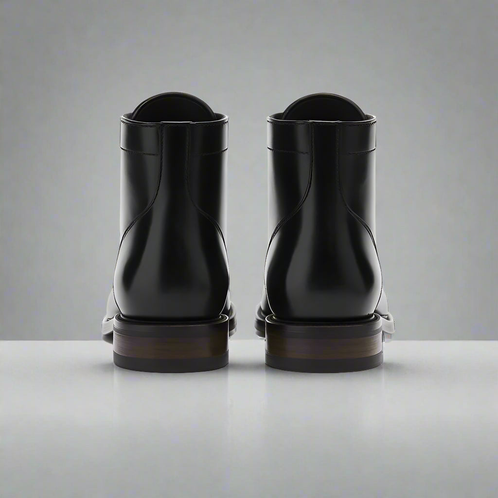 Polished Leather Dress Boots-The Boston Boots