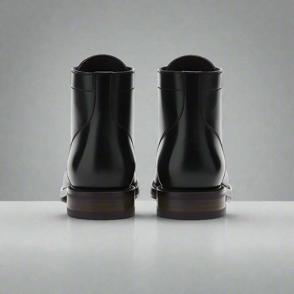Polished Leather Dress Boots-The Boston Boots
