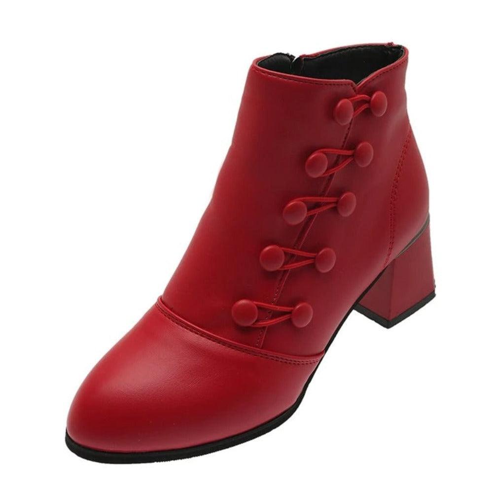 Fur Lined Lace Up Chunky Chelsea High Boots For Winters-The Boston Boots