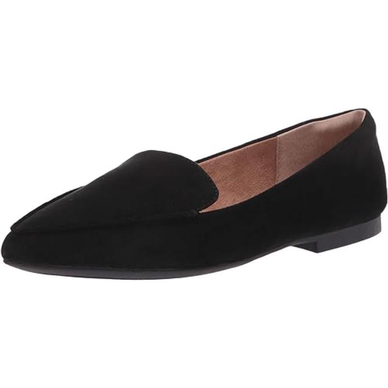 Sleek Minimalist Leather Loafers For Women - The Boston Boots