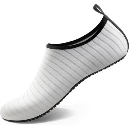 Unisex Sleek Striped Design Aqua Shoes - The Boston Boots