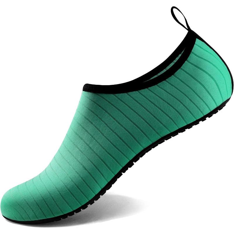 Unisex Sleek Striped Design Aqua Shoes - The Boston Boots