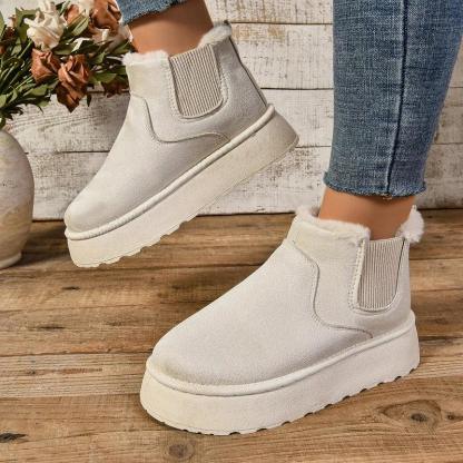 Soft Wool Lined Comfy Boots - The Boston Boots