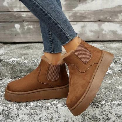 Soft Wool Lined Comfy Boots - The Boston Boots