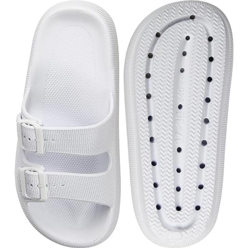 Unisex Soft Adjustable Dual Buckle Comfort Sandals - The Boston Boots