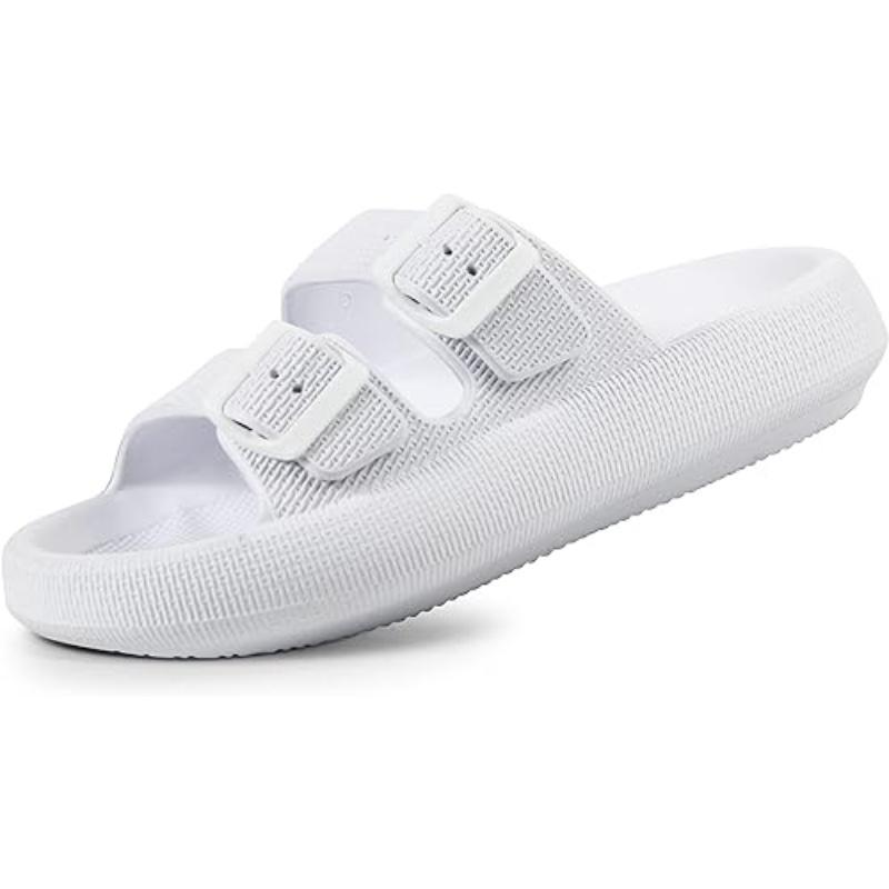 Unisex Soft Adjustable Dual Buckle Comfort Sandals - The Boston Boots