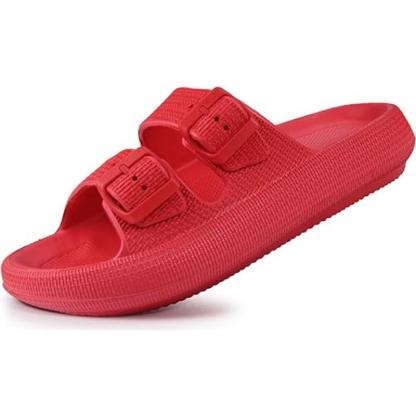 Unisex Soft Adjustable Dual Buckle Comfort Sandals - The Boston Boots