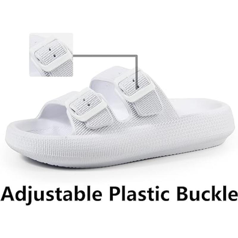 Unisex Soft Adjustable Dual Buckle Comfort Sandals - The Boston Boots