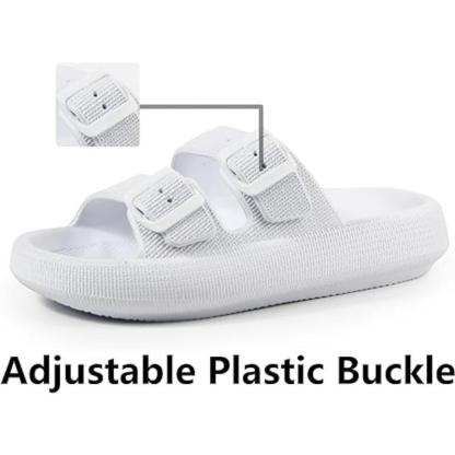 Unisex Soft Adjustable Dual Buckle Comfort Sandals - The Boston Boots