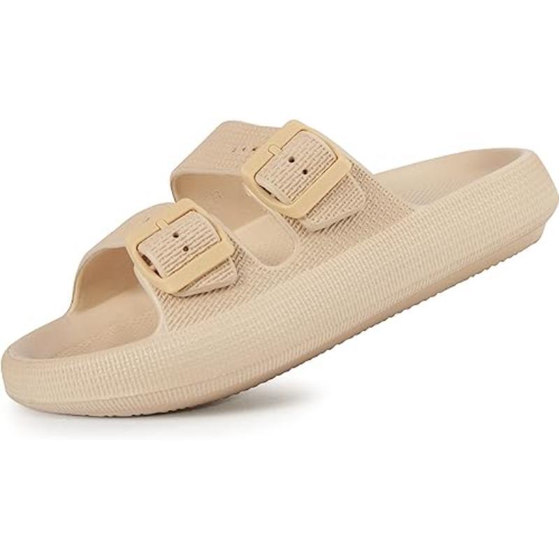 Unisex Soft Adjustable Dual Buckle Comfort Sandals - The Boston Boots