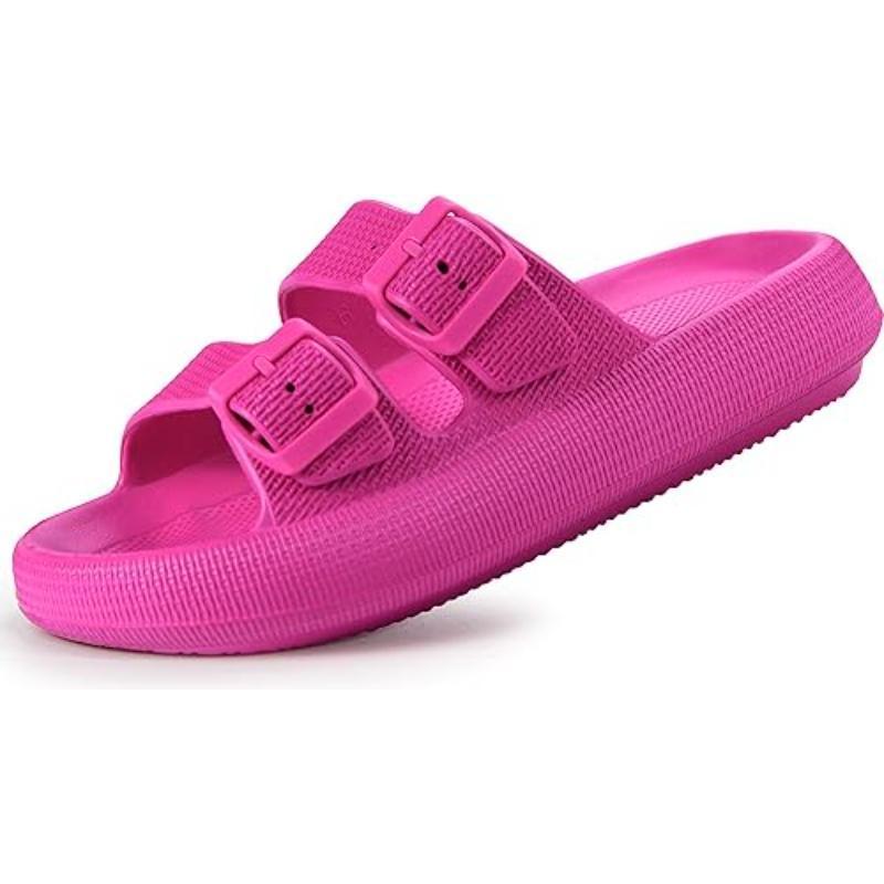 Unisex Soft Adjustable Dual Buckle Comfort Sandals - The Boston Boots