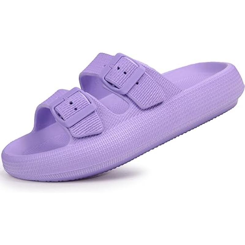 Unisex Soft Adjustable Dual Buckle Comfort Sandals - The Boston Boots