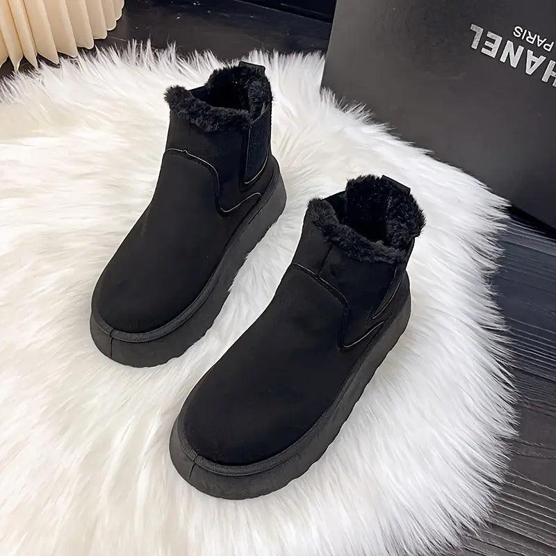 Soft Wool Lined Comfy Boots - The Boston Boots
