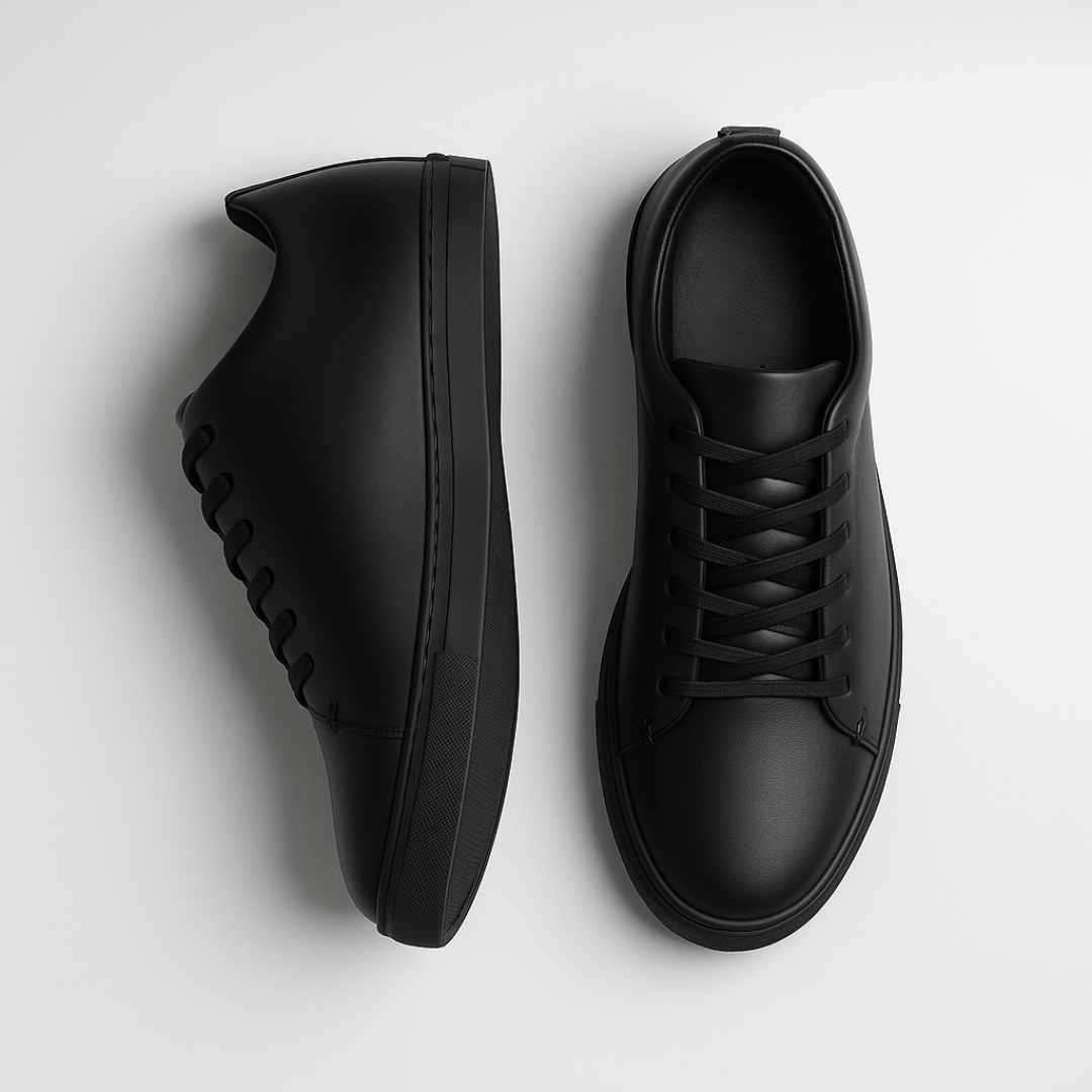 Womens Premier Low Top Casual Leather Sneakers For Everyday Wear-The Boston Boots