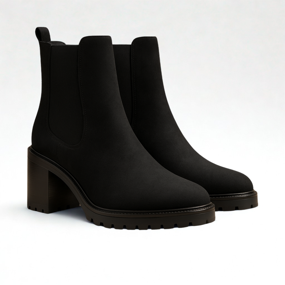 Knockout Stylish Block Heel Chelsea Boots-The Boston Boots