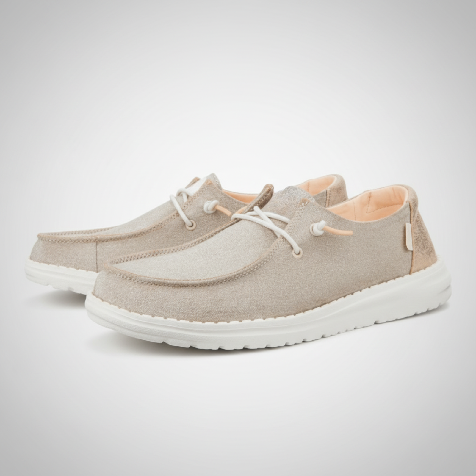 Shimmer Slip On Fashion Sneakers