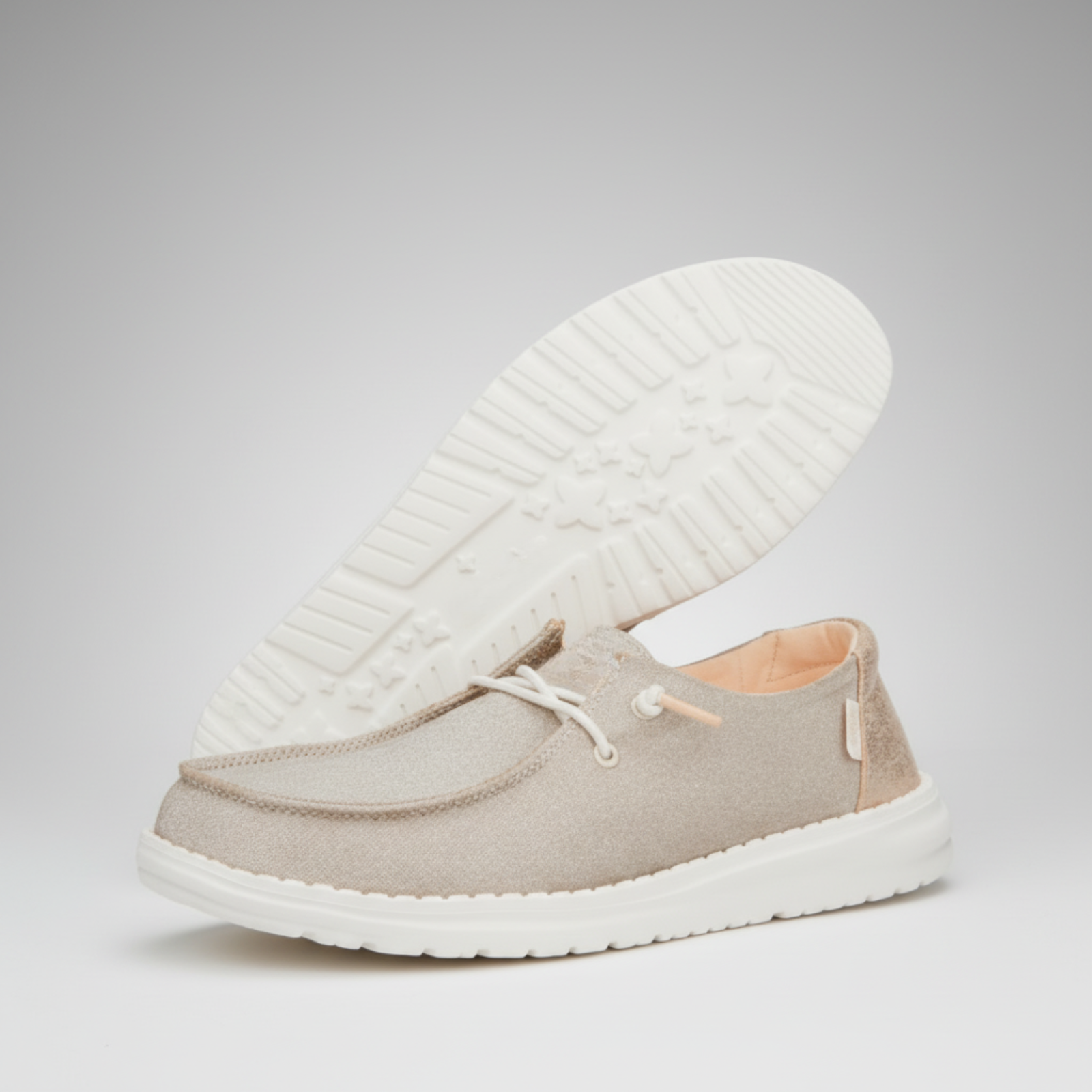 Shimmer Slip On Fashion Sneakers