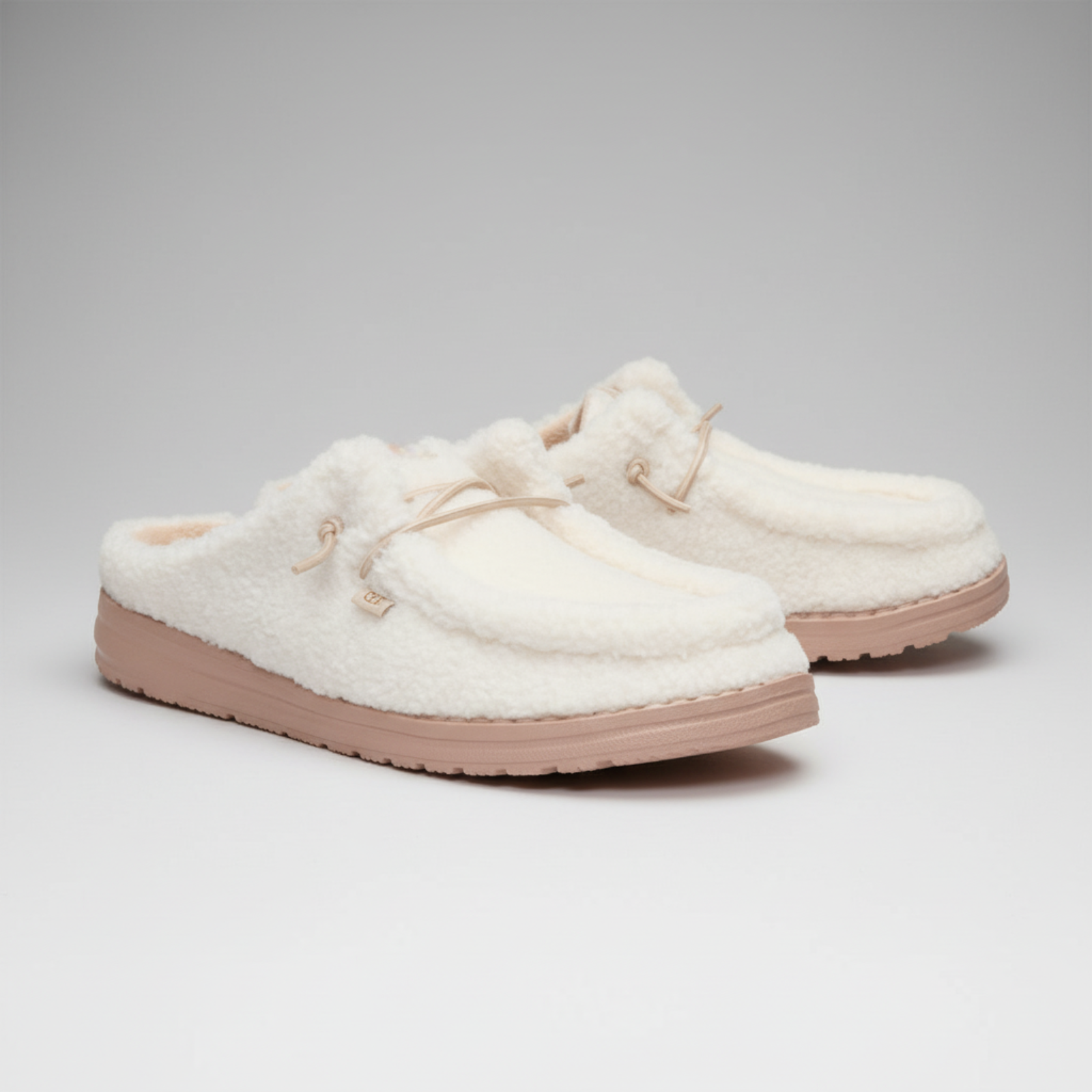 Warm Brown Sherpa Casual Comfortable Shoes