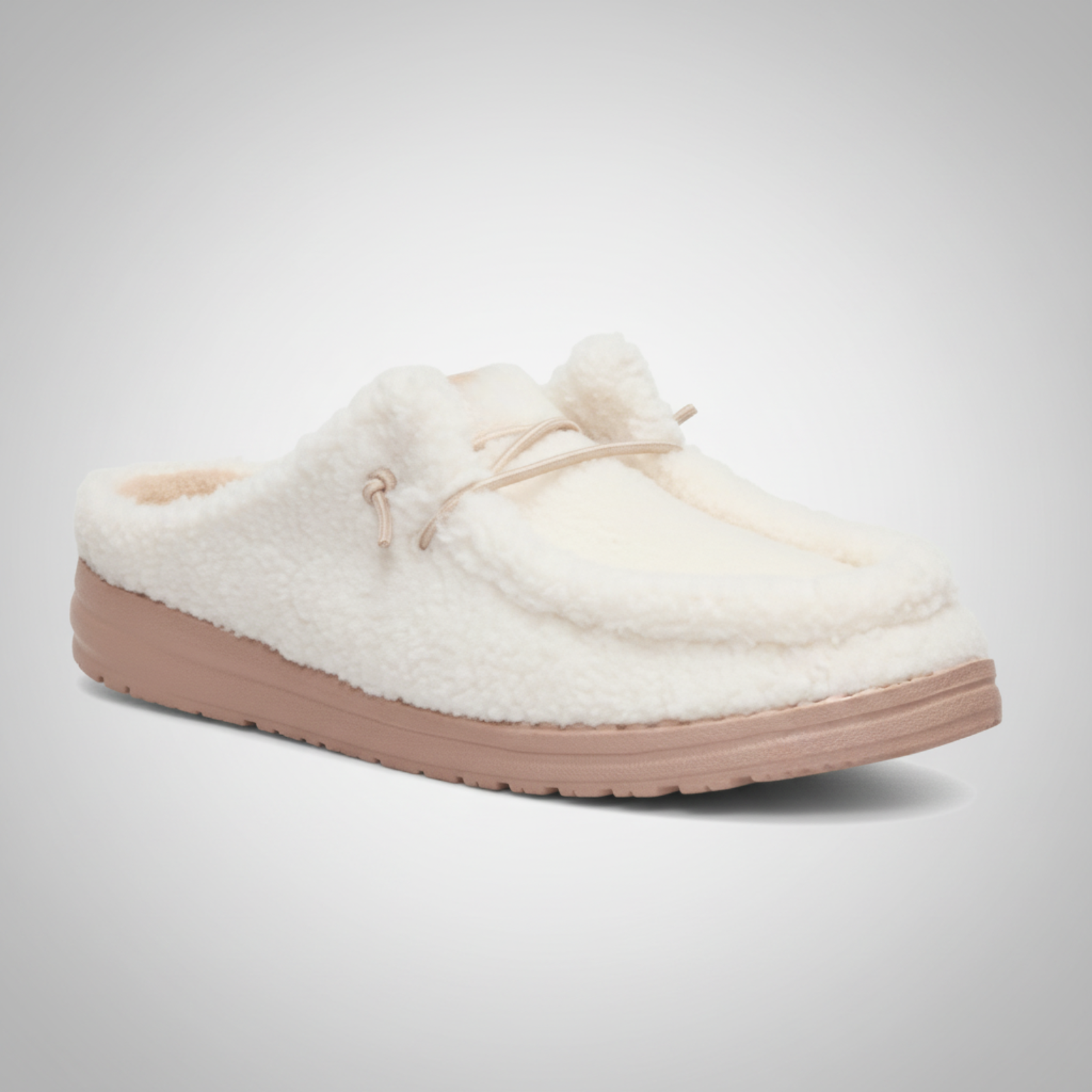 Warm Brown Sherpa Casual Comfortable Shoes