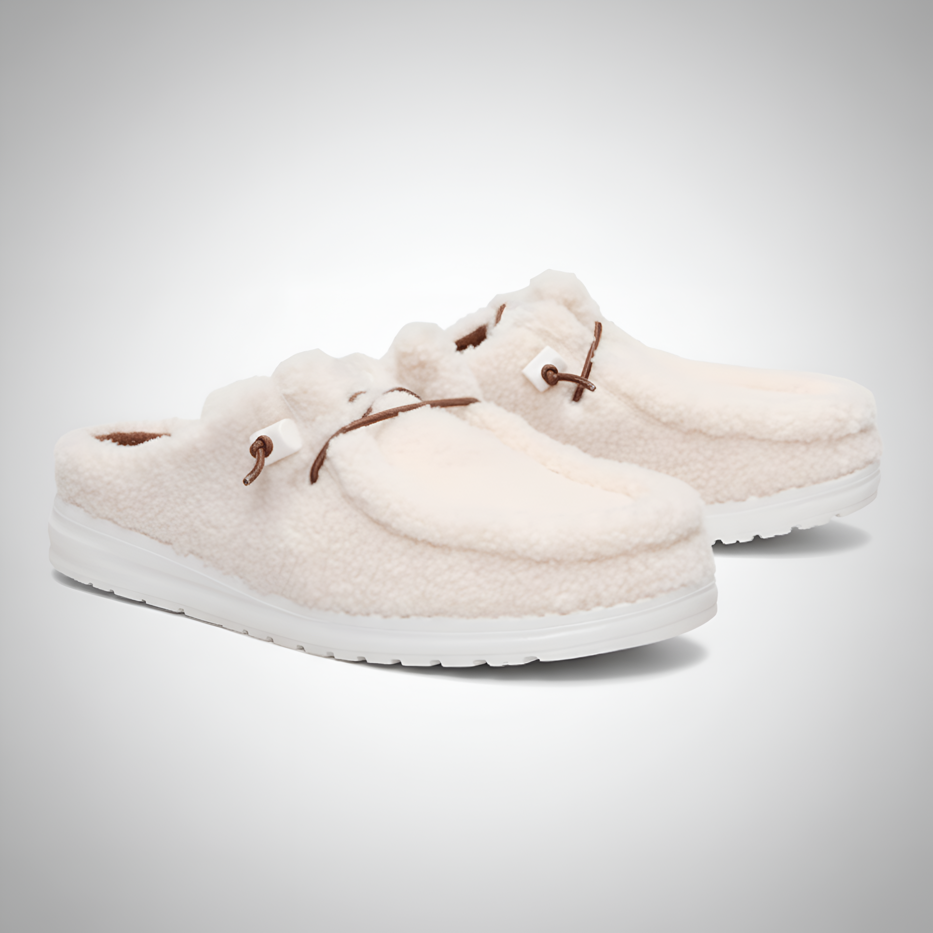 Soft Textured Cozy Slip Ons Shoes