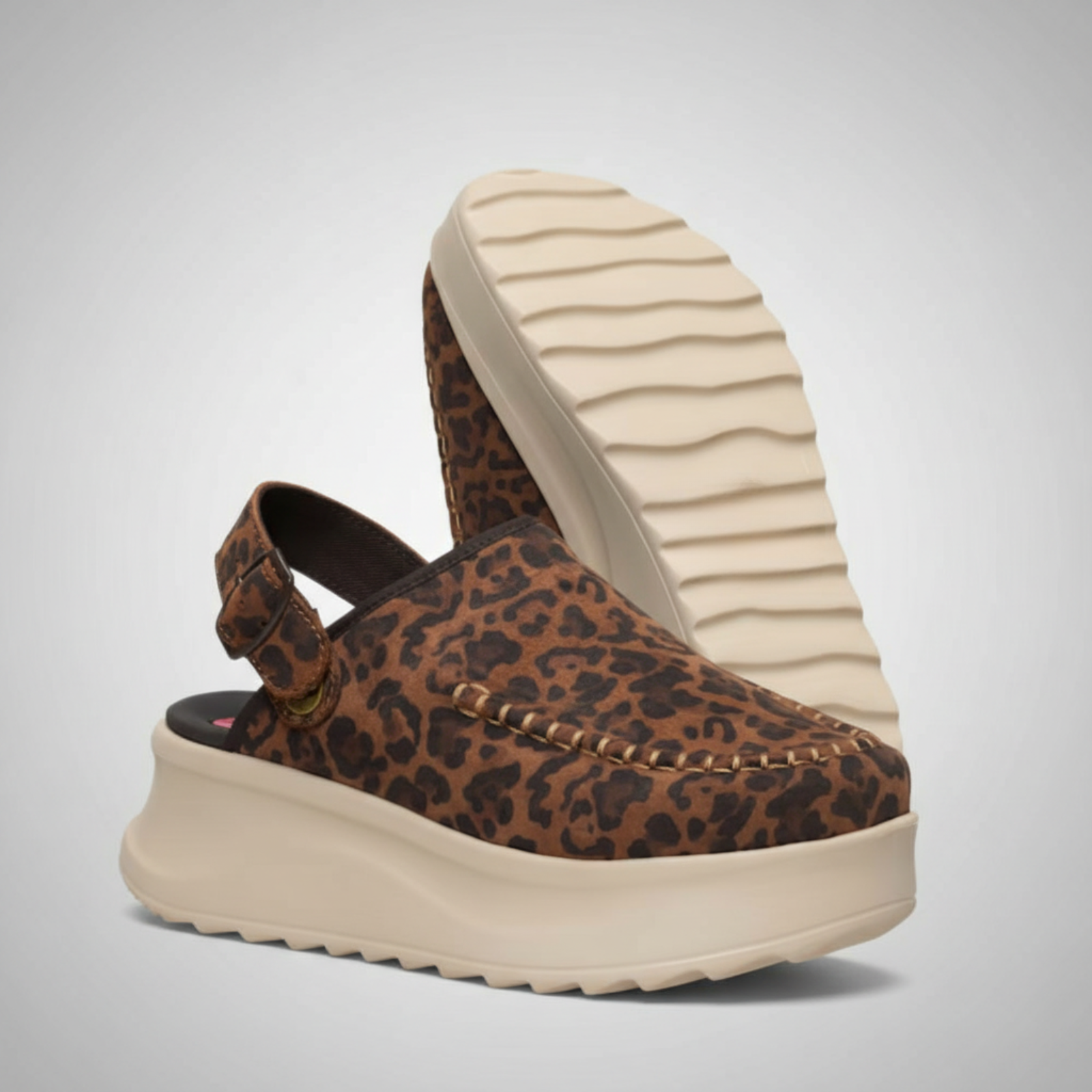 Delray Suede Platform Clog Shoe