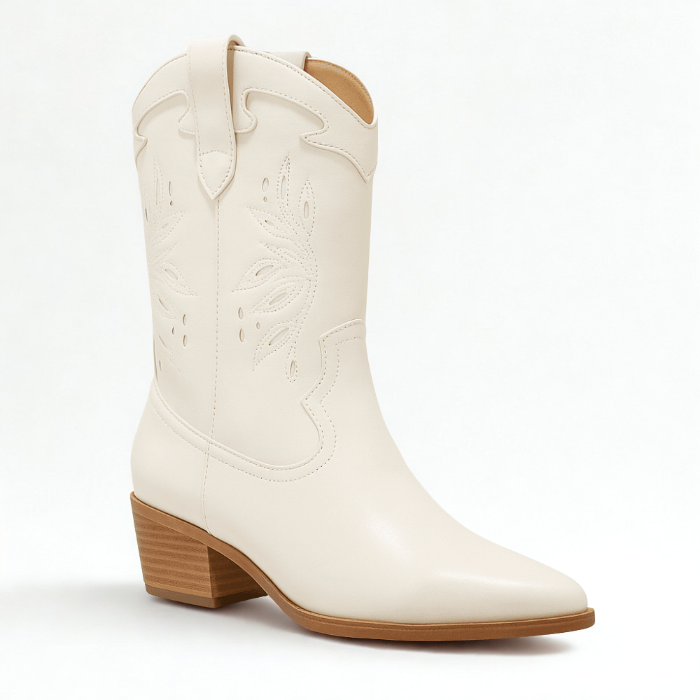 Embroidered Western Style Boot-The Boston Boots