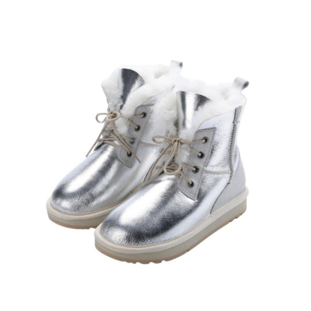 Short Ankle Casual Winter Snow Boots - The Boston Boots