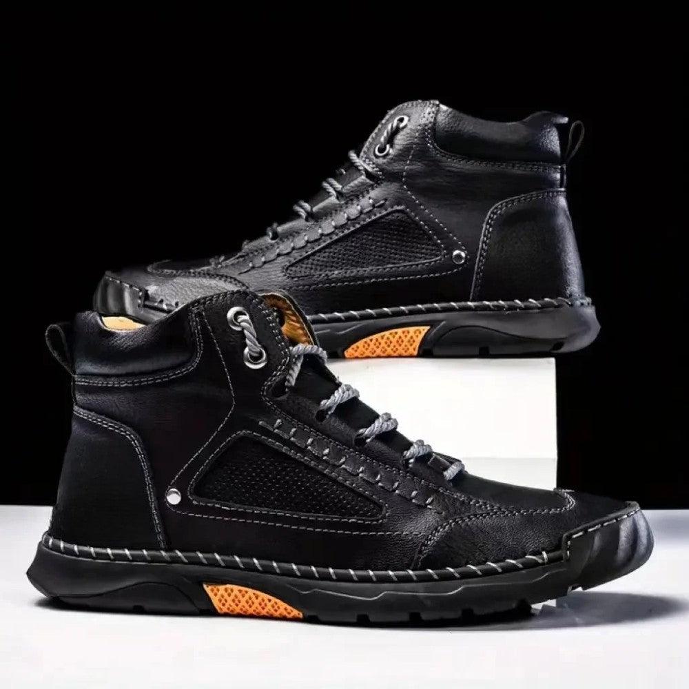 Waterproof Arch Support Leather Boots - The Boston Boots