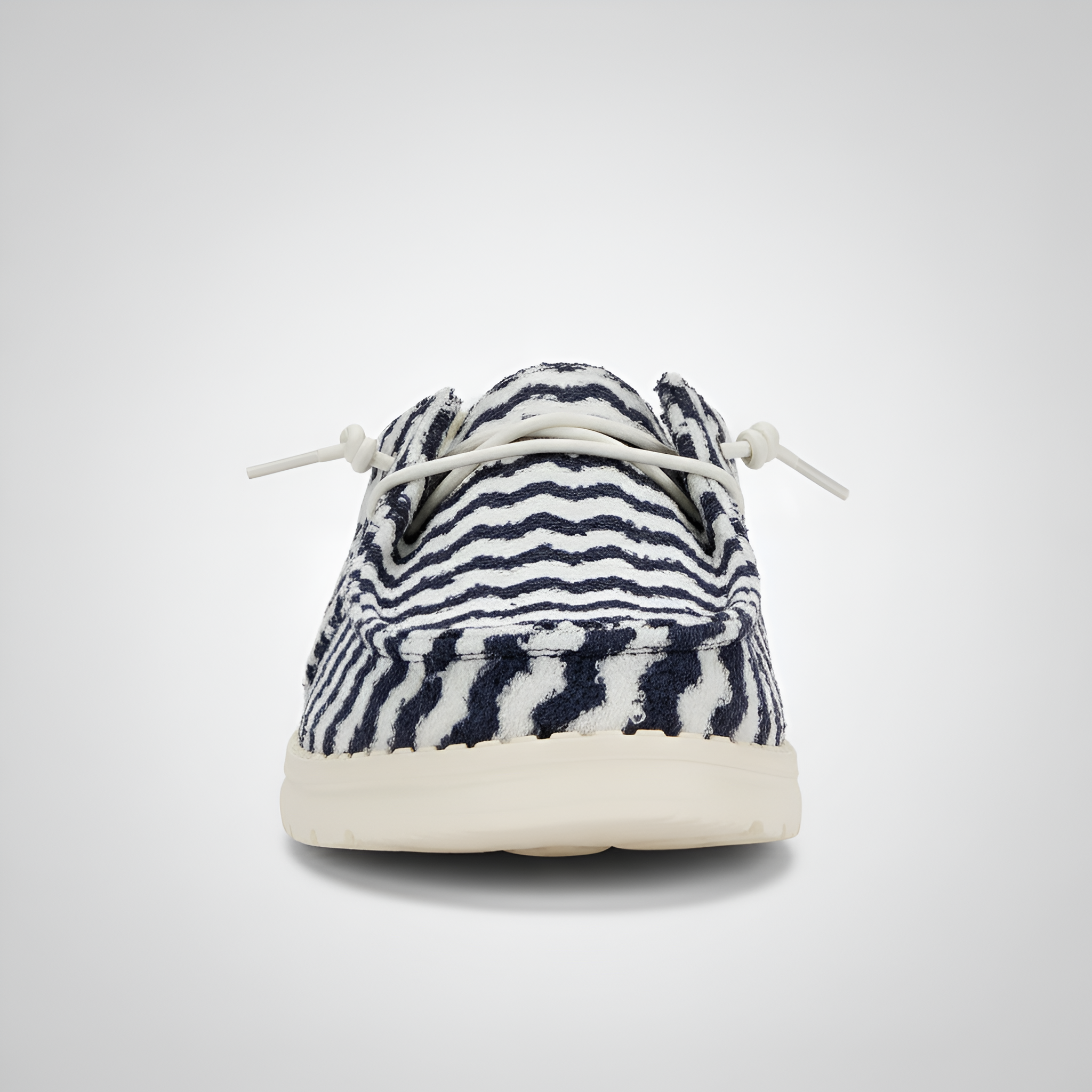 Stripe Design Casual Slip On Shoes