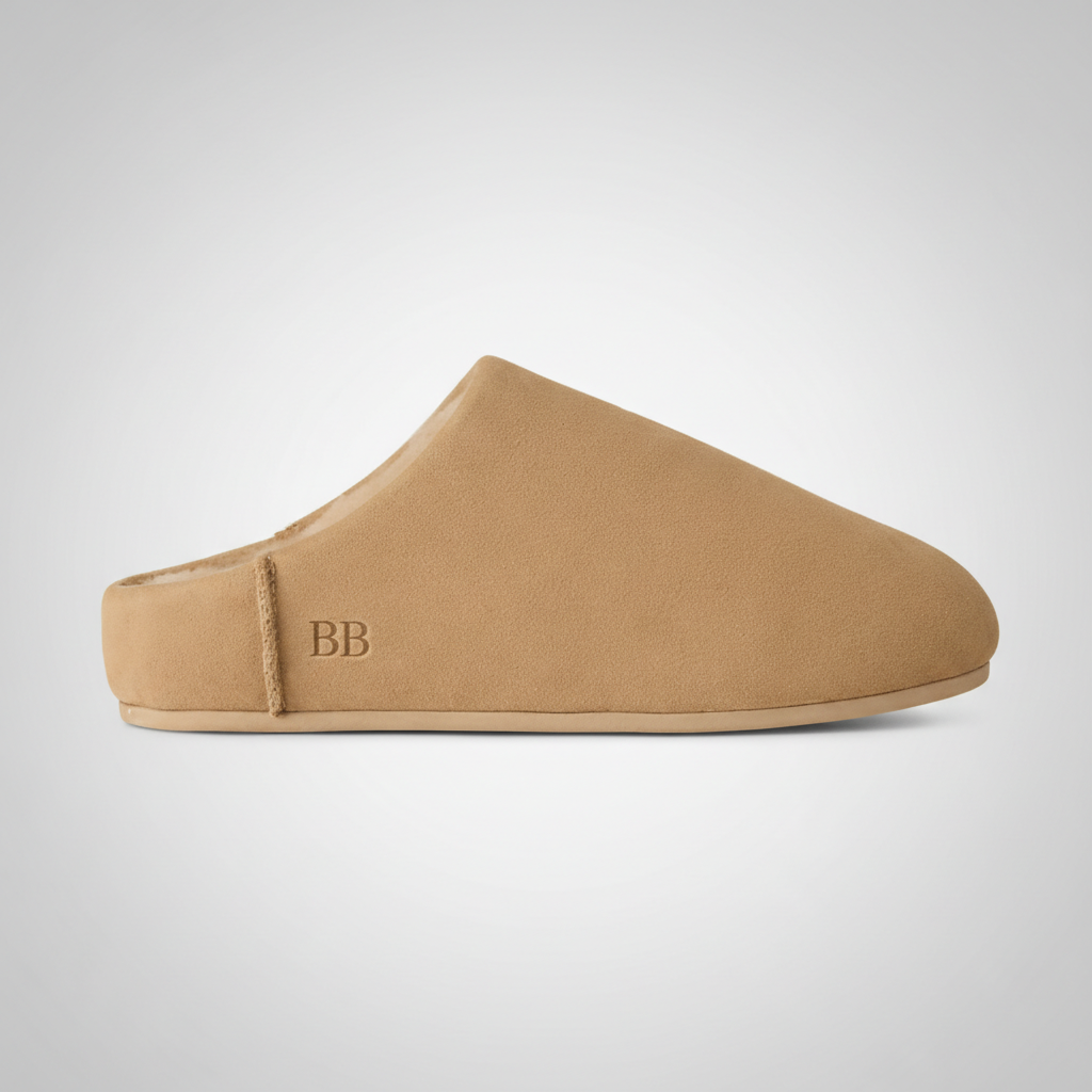 Elea Slip On Minimal Suede Slippers