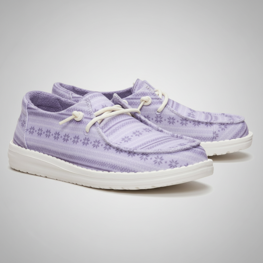 Nordic Pattern Lightweight Casual Slip On Shoes