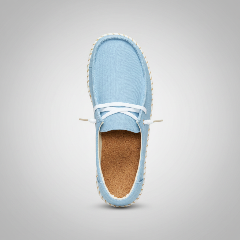 Casual Denim Lace Up Espadrille Shoes For Women