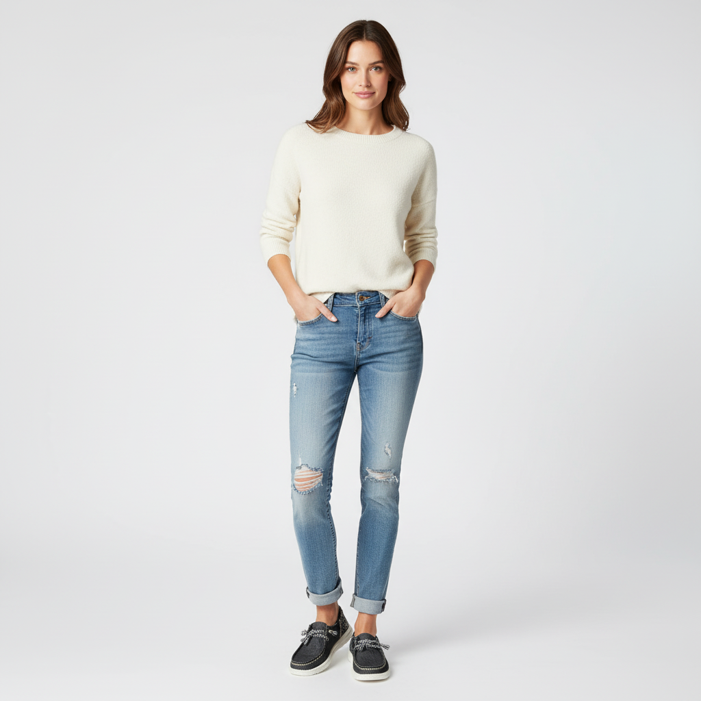 Funk Embroidered Floral Casual Shoes For Women