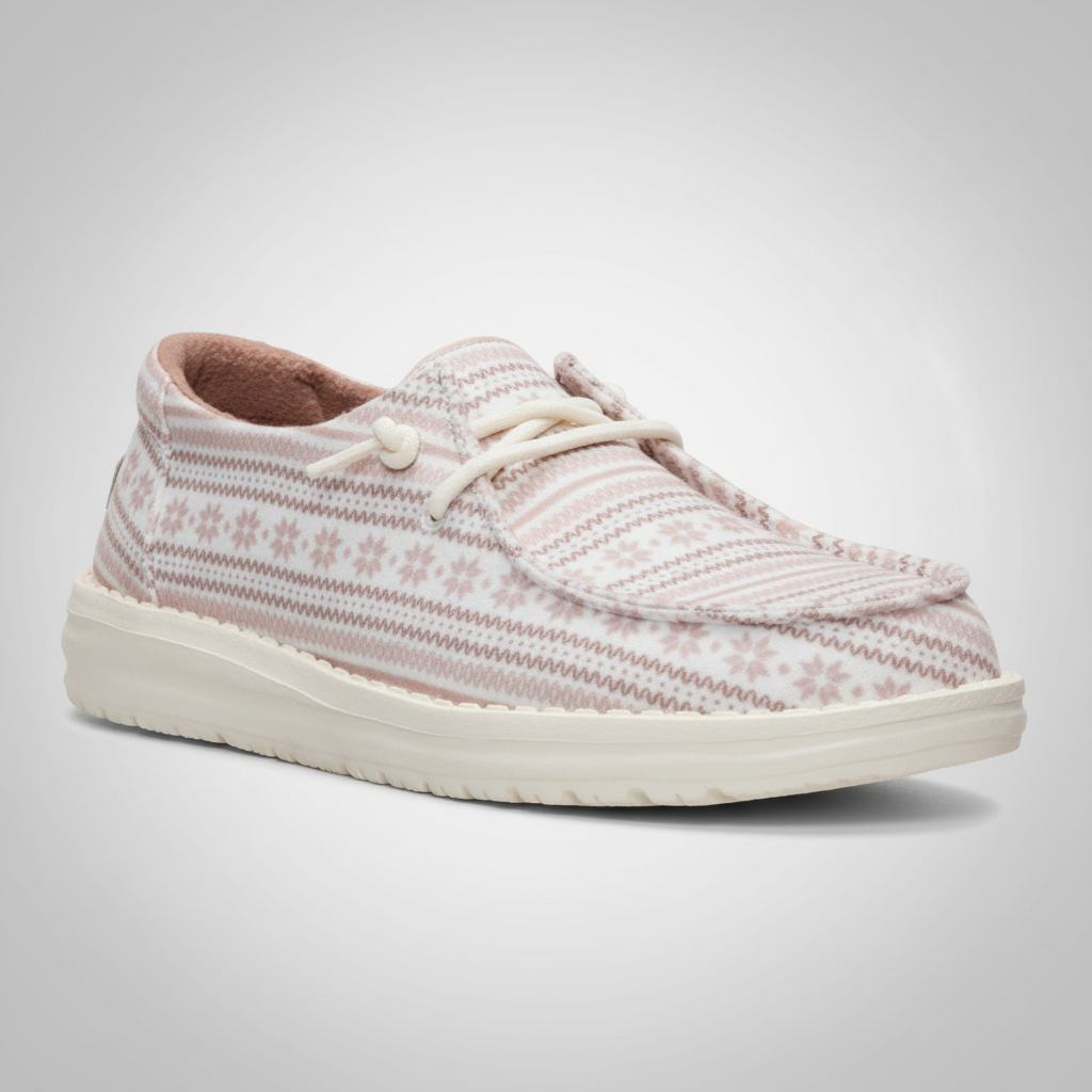 Nordic Pattern Lightweight Casual Slip On Shoes