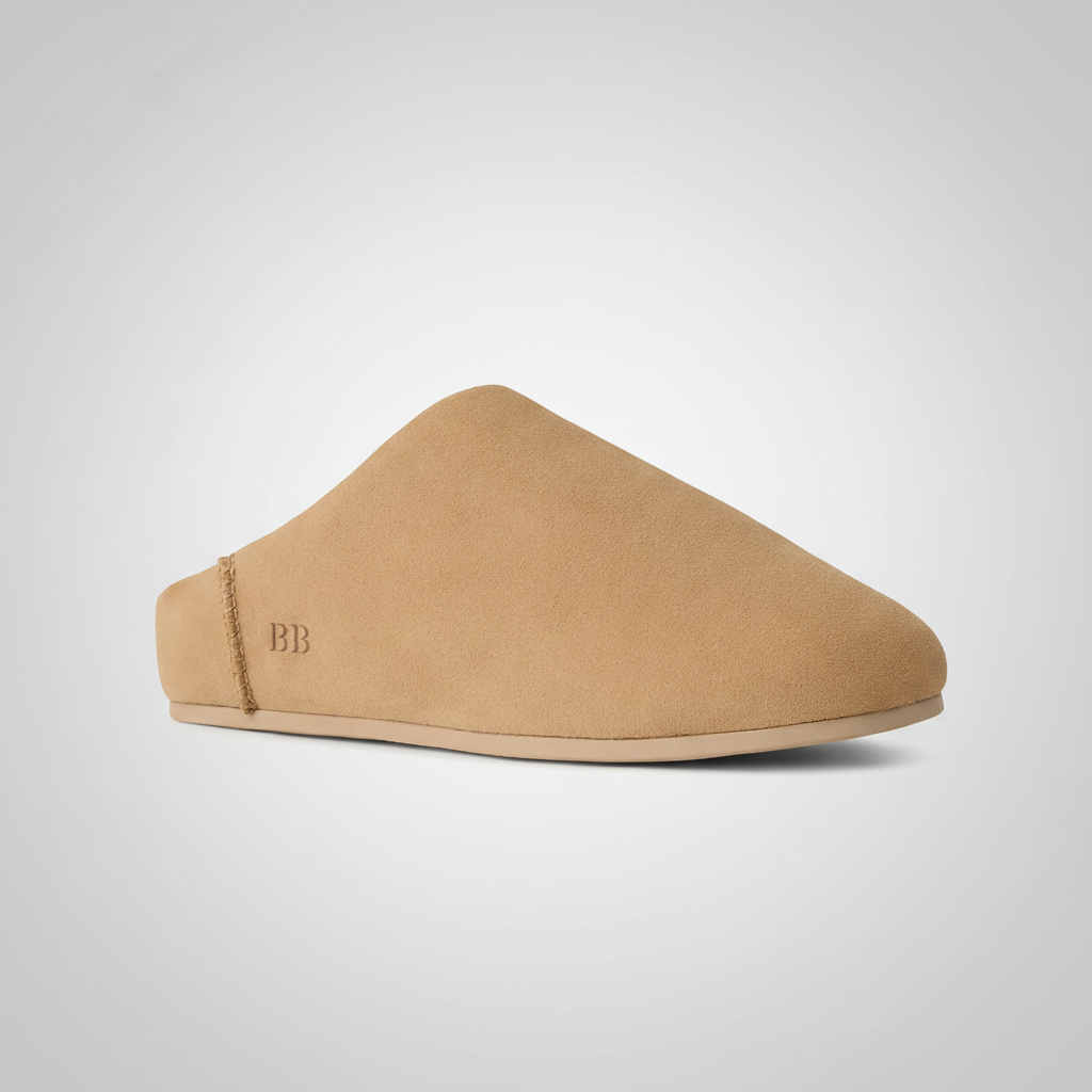 Elea Slip On Minimal Suede Slippers