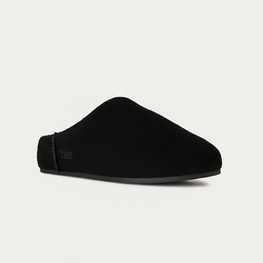 Elea Slip On Minimal Suede Slippers